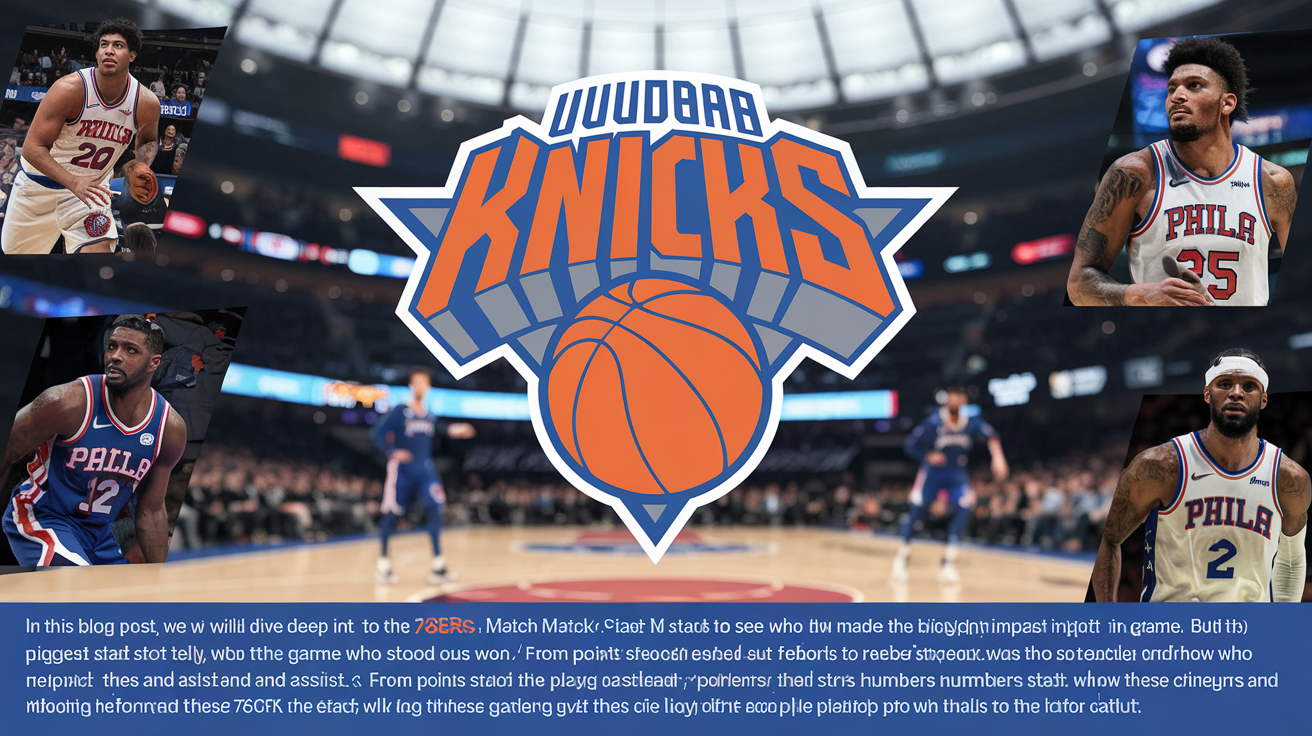 Knicks vs 76ers Match Player Stats